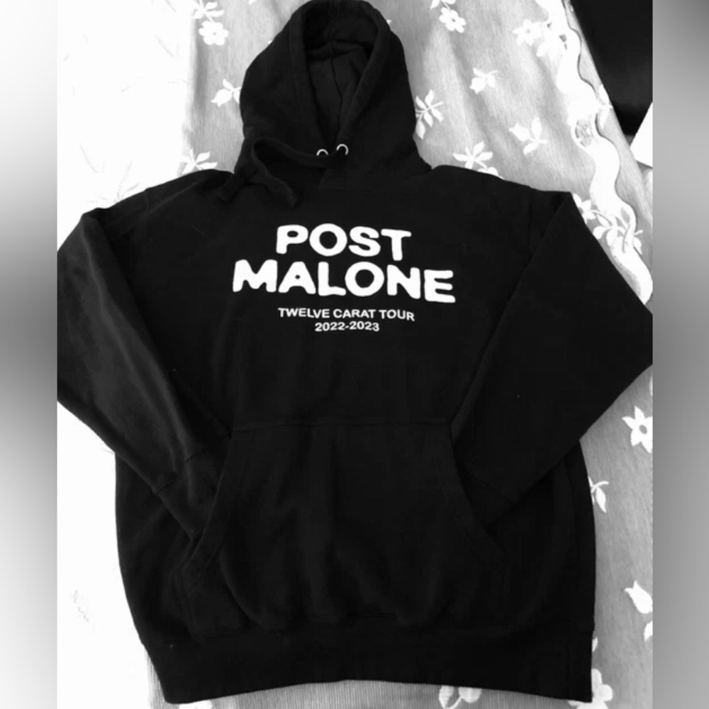 POST MALONE 12 Carat Tour 2022-2023 Hoodie Sweatshirt Men’s Sz L rock pop NEW